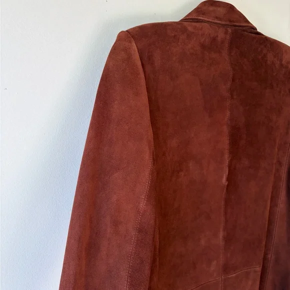 NWT! MADEWELL The Kline Brown Suede Blazer Size 4 - Picture 9 of 11